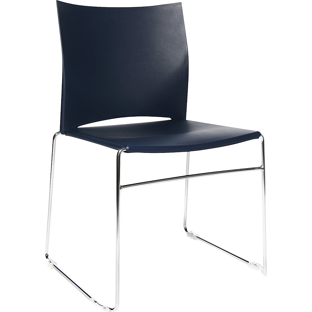 Chaise empilable à piétement luge