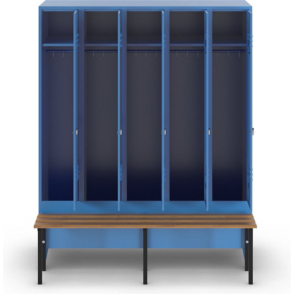 Wolf Berlin 2 Locker Bench Light Blue 1500mm 2