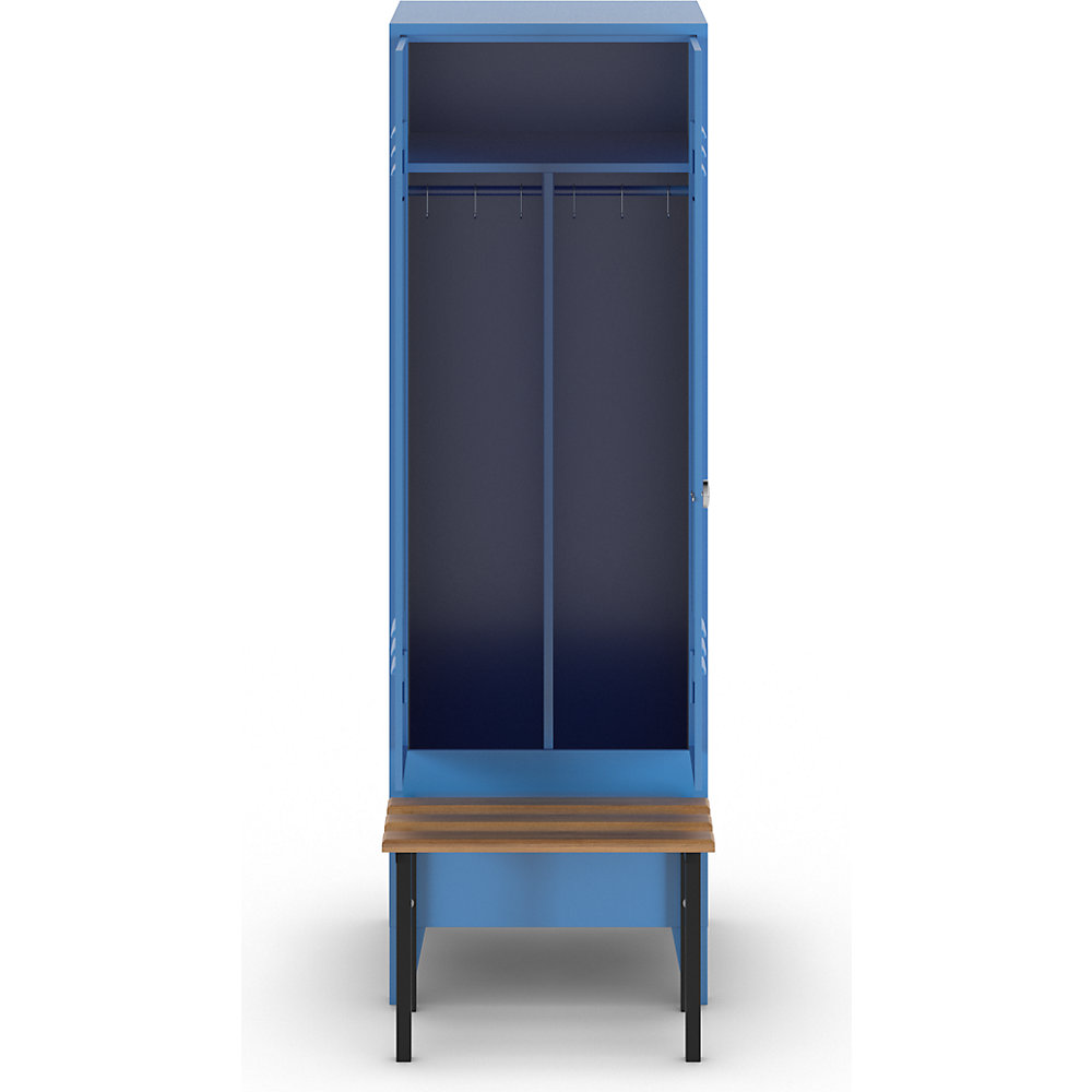 Wolf Berlin 2 Locker with Bench Light Blue 60x80x185 cm 2