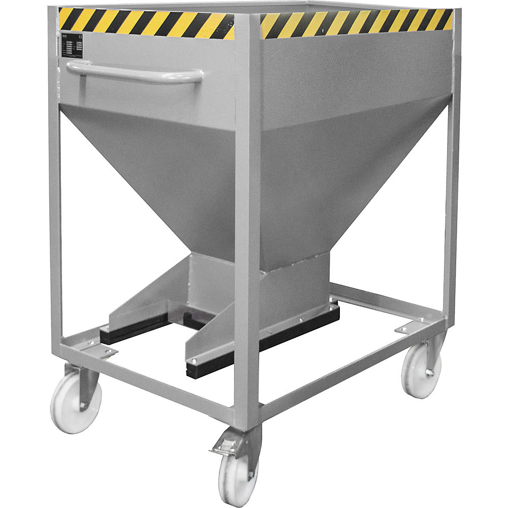 eurokraft pro Mobile Hopper Silo Container Mouse Gray 2