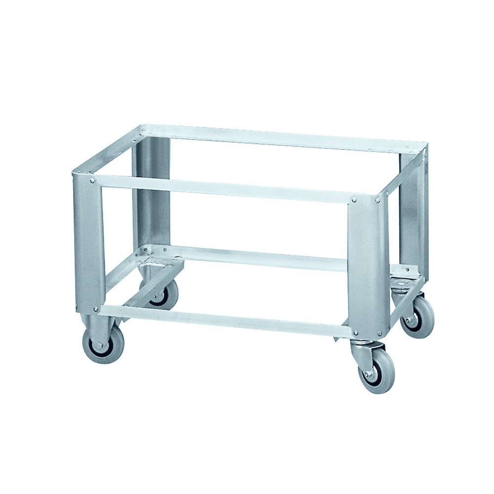 ZARGES Aluminium slide-under trolley W152, for aluminium cases, external LxWxH 790 x 590 x 452.5 mm