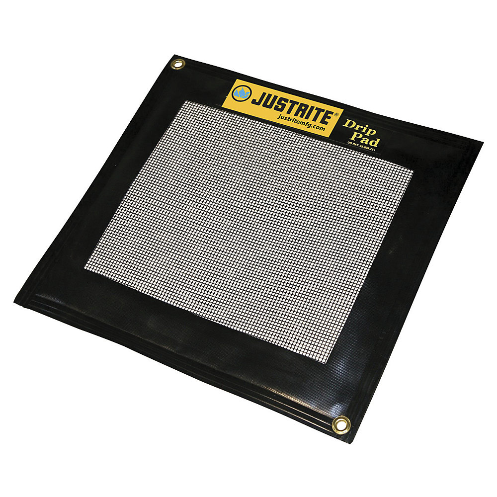 Justrite Tapis à coussins absorbants remplissable, taille L, 5 coussins absorbants, L x l 584 x 533 mm