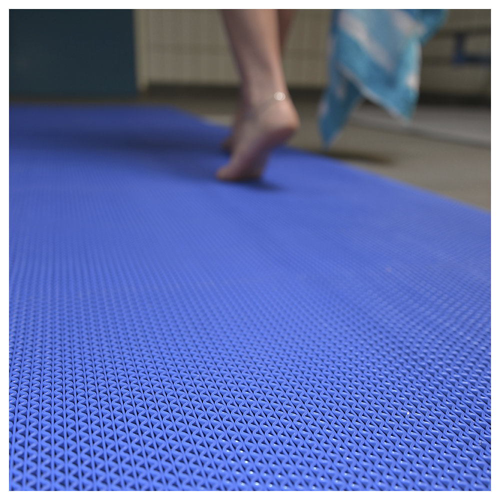 Nassraummatte Höhe 5,3 mm, Breite 1200 mm, pro lfd. m, blau NOTRAX 2