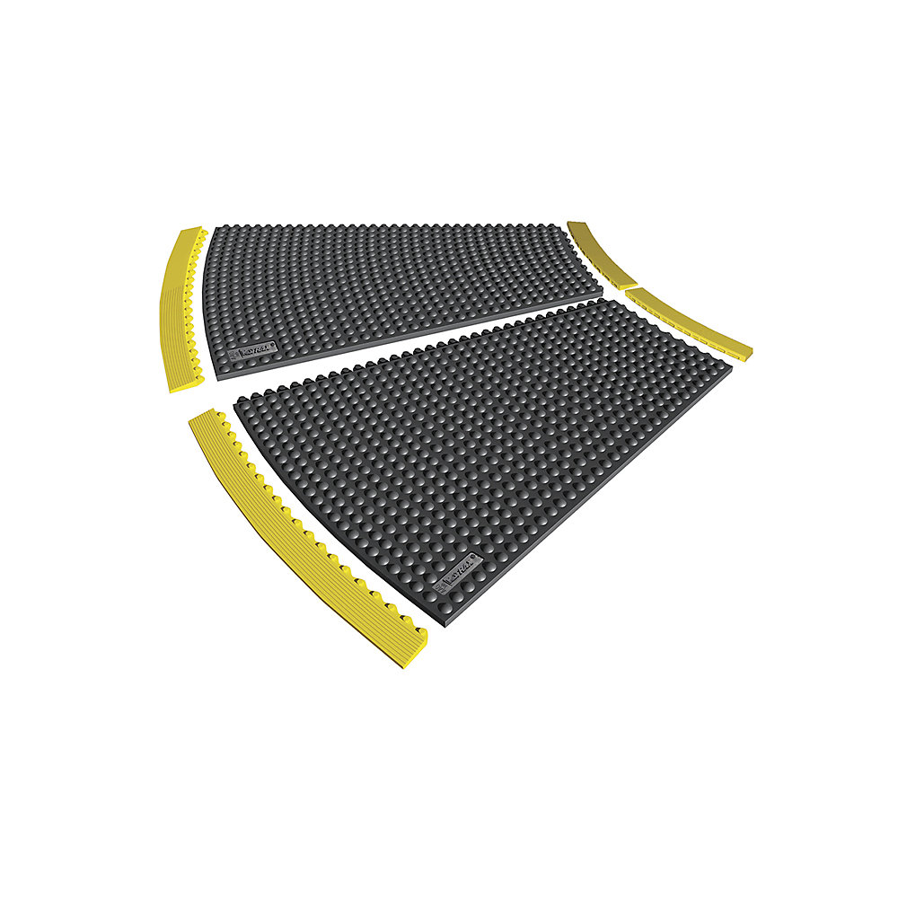 Tapis angulaire antistatique en caoutchouc-nitrile, Bfl-S1, 22,5°