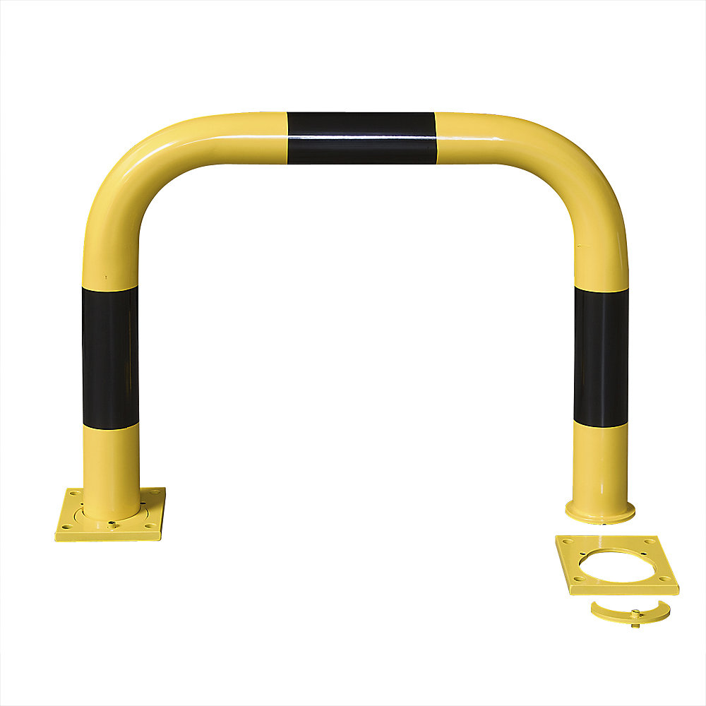 Arceau de sécurité démontable, noir / jaune, h x l 600 x 750 mm