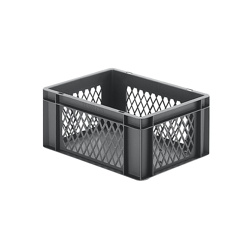 Bac gerbable normes Europe à parois ajourées et fond plein