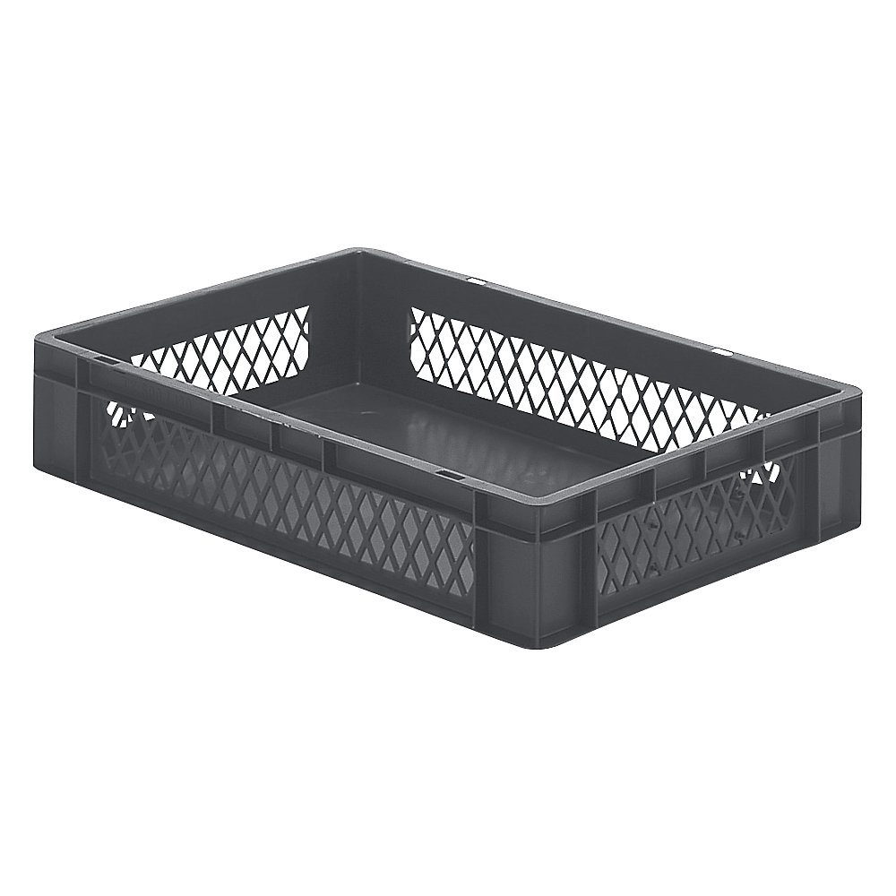 Bac gerbable normes Europe à parois ajourées et fond plein