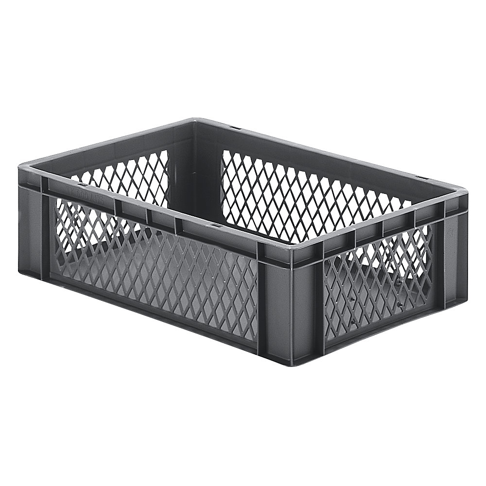 Bac gerbable normes Europe à parois ajourées et fond plein