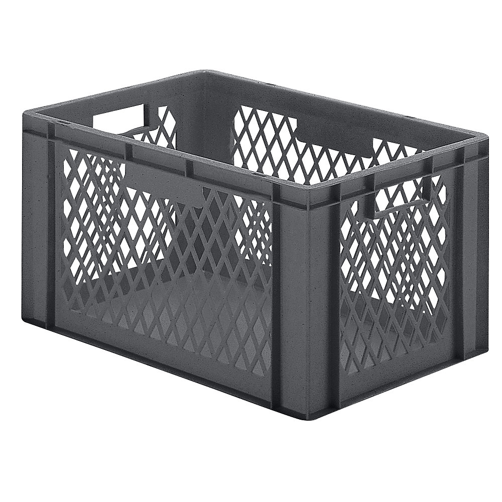 Bac gerbable normes Europe à parois ajourées et fond plein