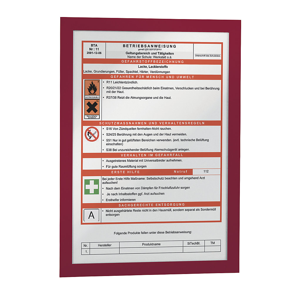 Cadre info DURAFRAME®