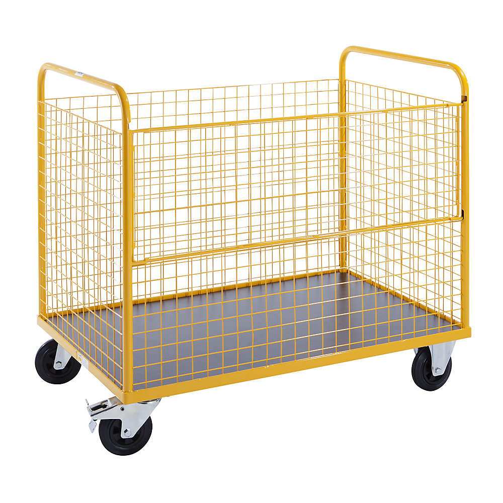 Chariot-caisse grillagé, force 350 kg