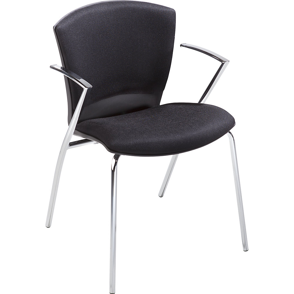 Chaise rembourrée empilable