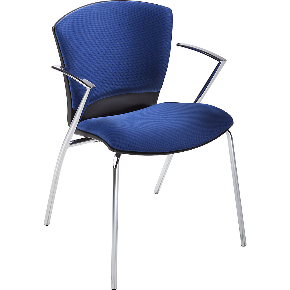 Chaise rembourrée empilable