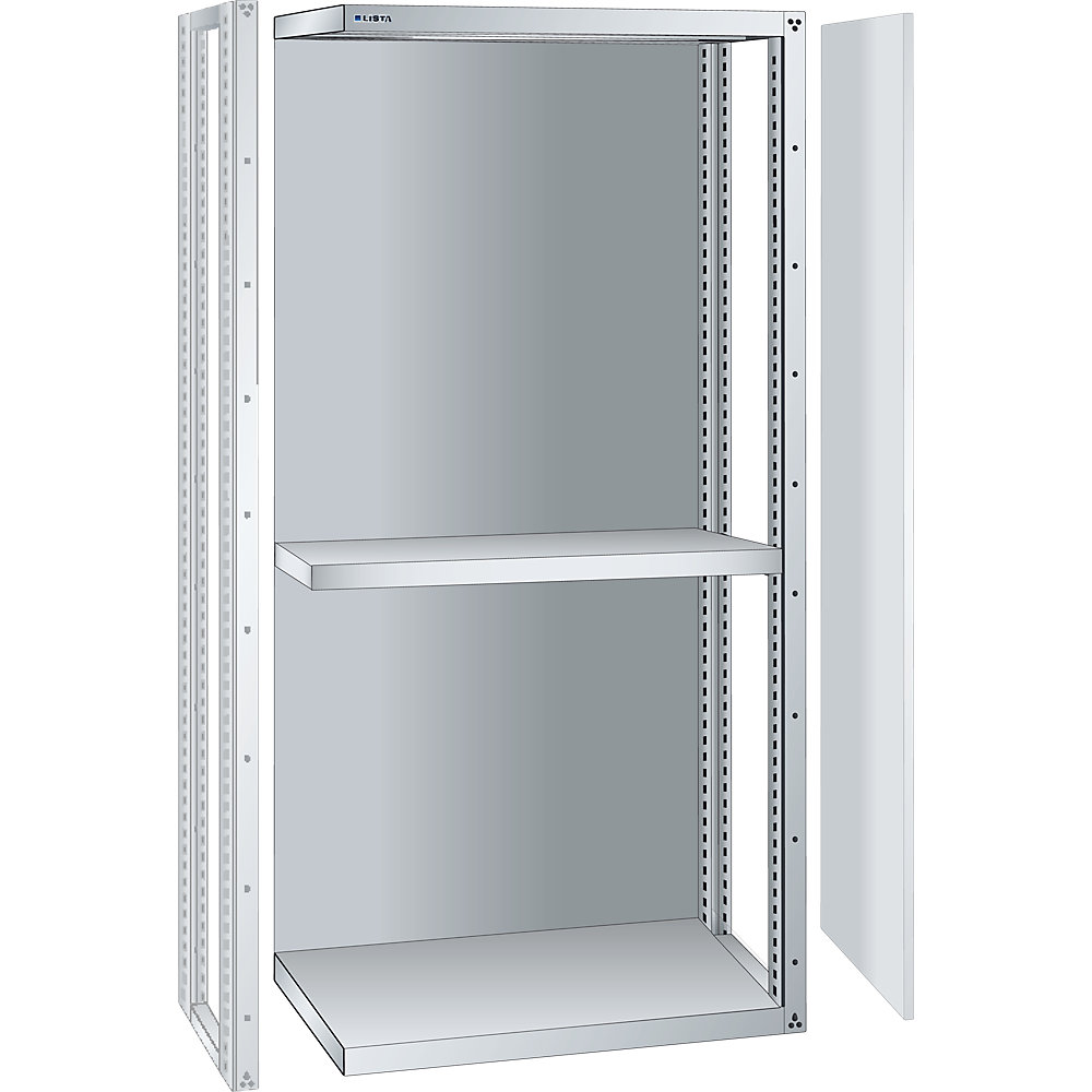 LISTA Rayonnage à tiroirs, 3 tablettes universelles, rayonnage additionnel