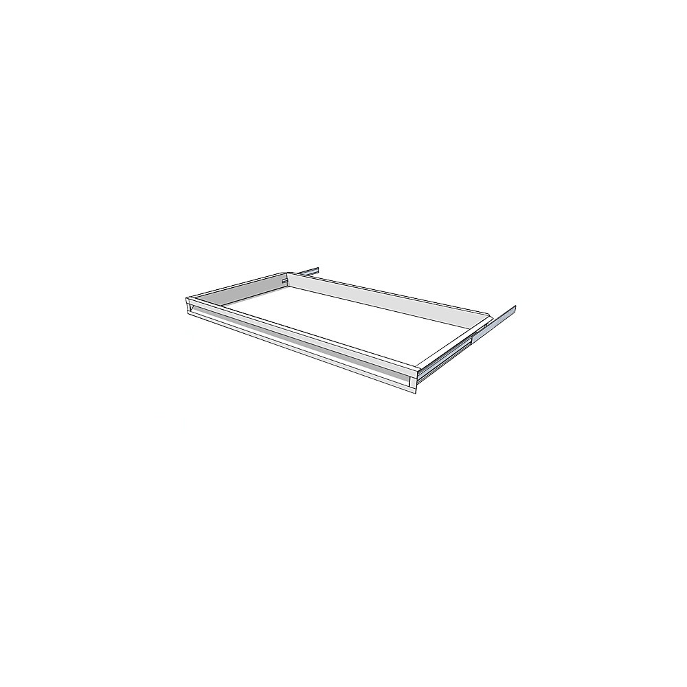 Drawer for shelf cupboard system, height 65 mm, for shelf depth 500 mm
