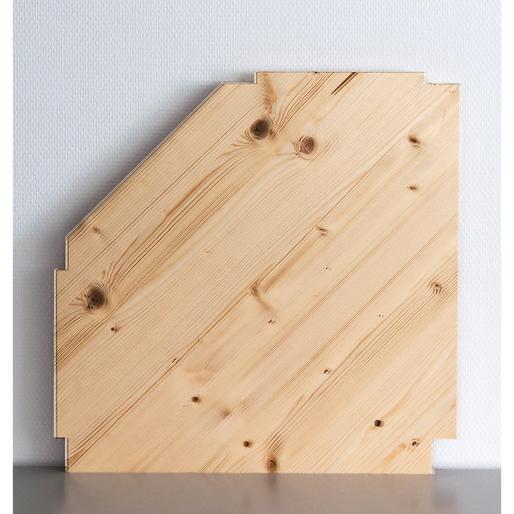 Tablette d'angle supplémentaire avec supports