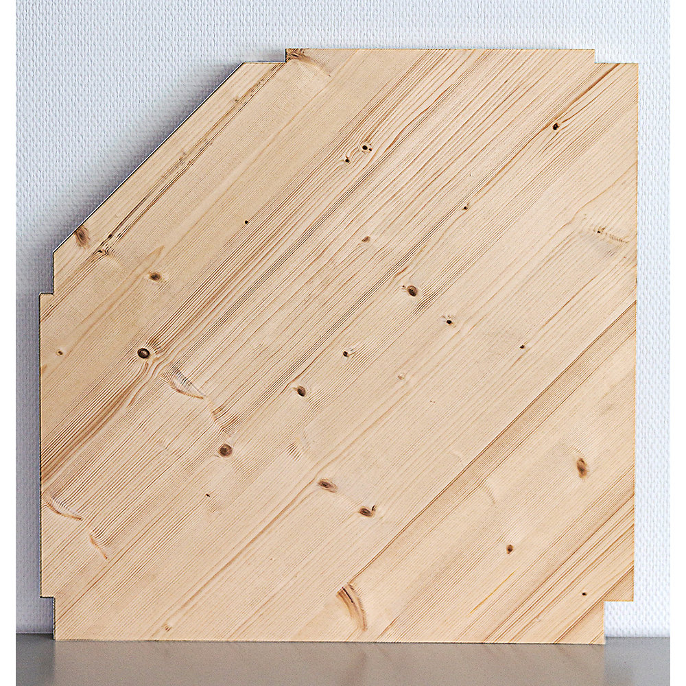 Tablette d'angle supplémentaire avec supports