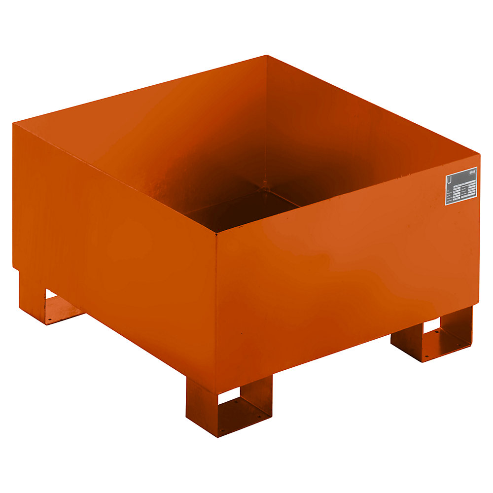 Cuve de rétention en tôle d'acier