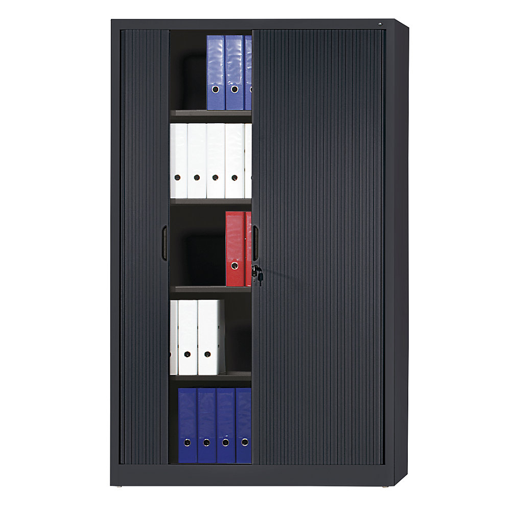 Armoire à rideaux à lames verticales