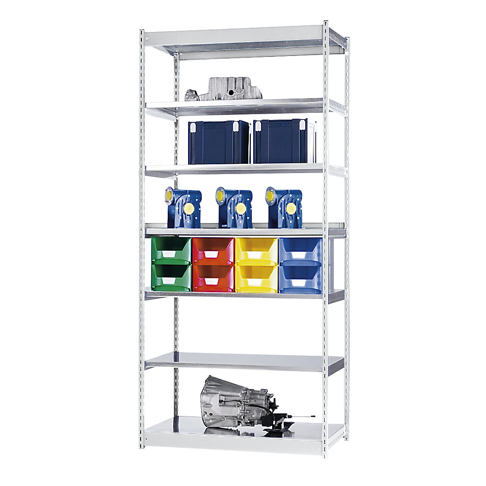 Rayonnage emboîtable, simple face