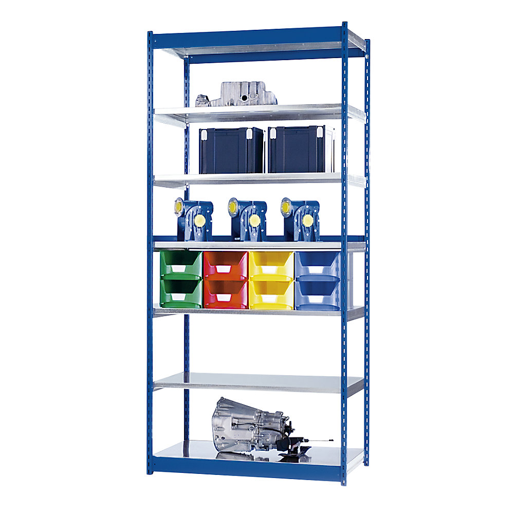 Rayonnage emboîtable, simple face