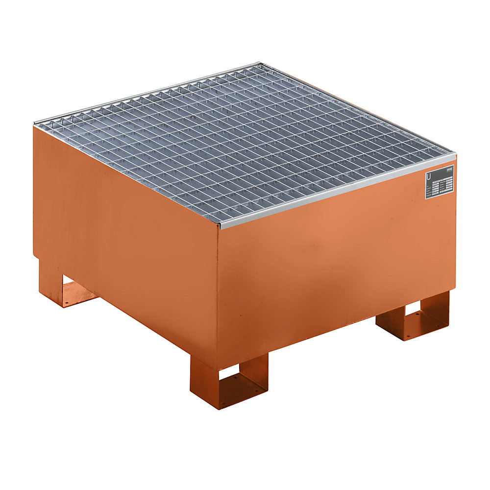 Cuve de rétention en tôle d'acier