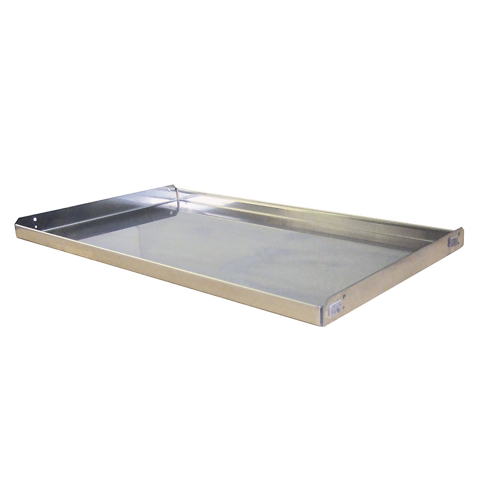 asecos Additional shelf, stainless steel, WxD 750 x 435 mm
