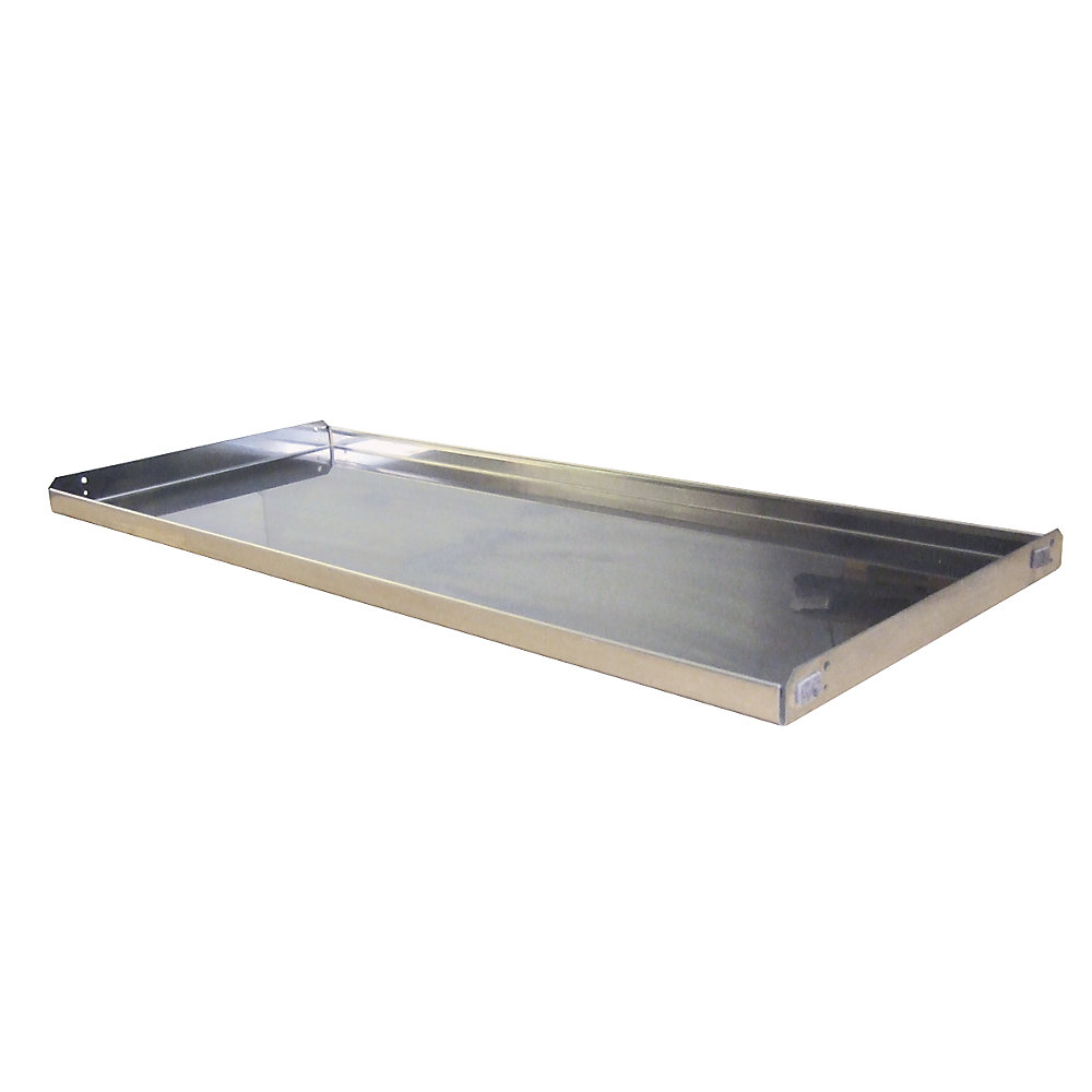 asecos Additional shelf, stainless steel, WxD 1050 x 519 mm