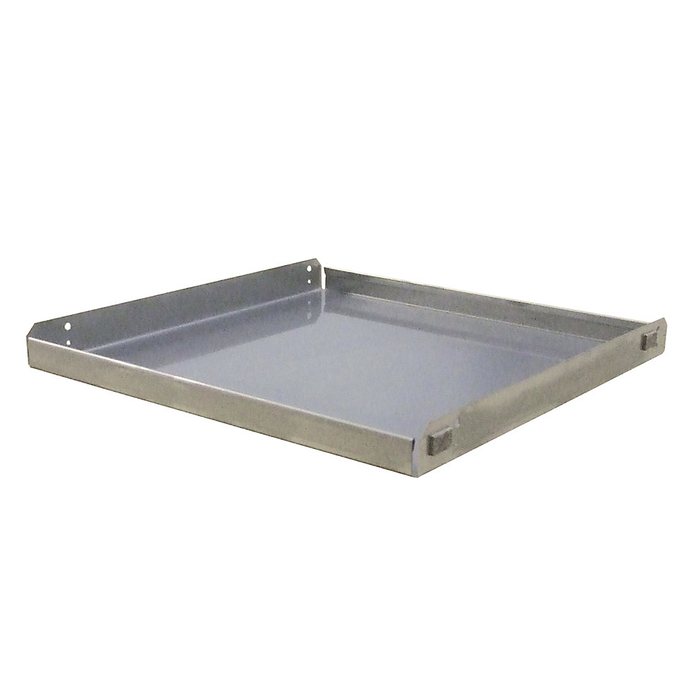 asecos Additional shelf, stainless steel, WxD 450 x 519 mm