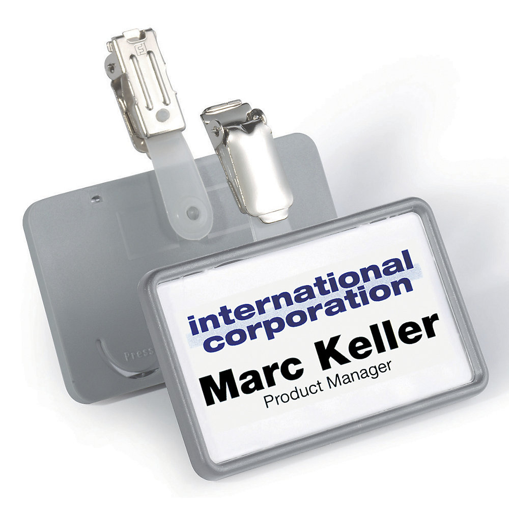 CLIP CARD badge avec clip