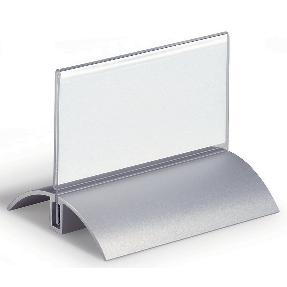 Badge de table acrylique à pied en aluminium