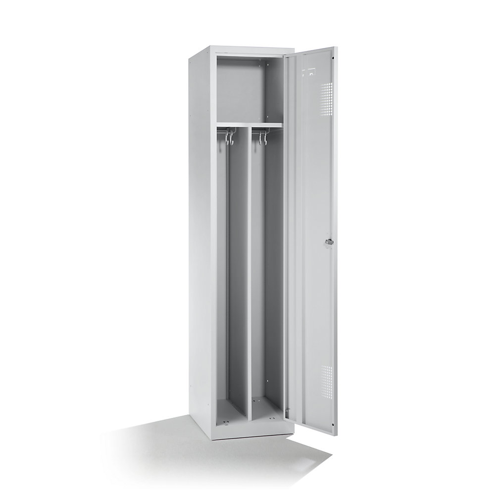 Eurokraft Basic Amsterdam Locker 1 Compartment Light Gray 2