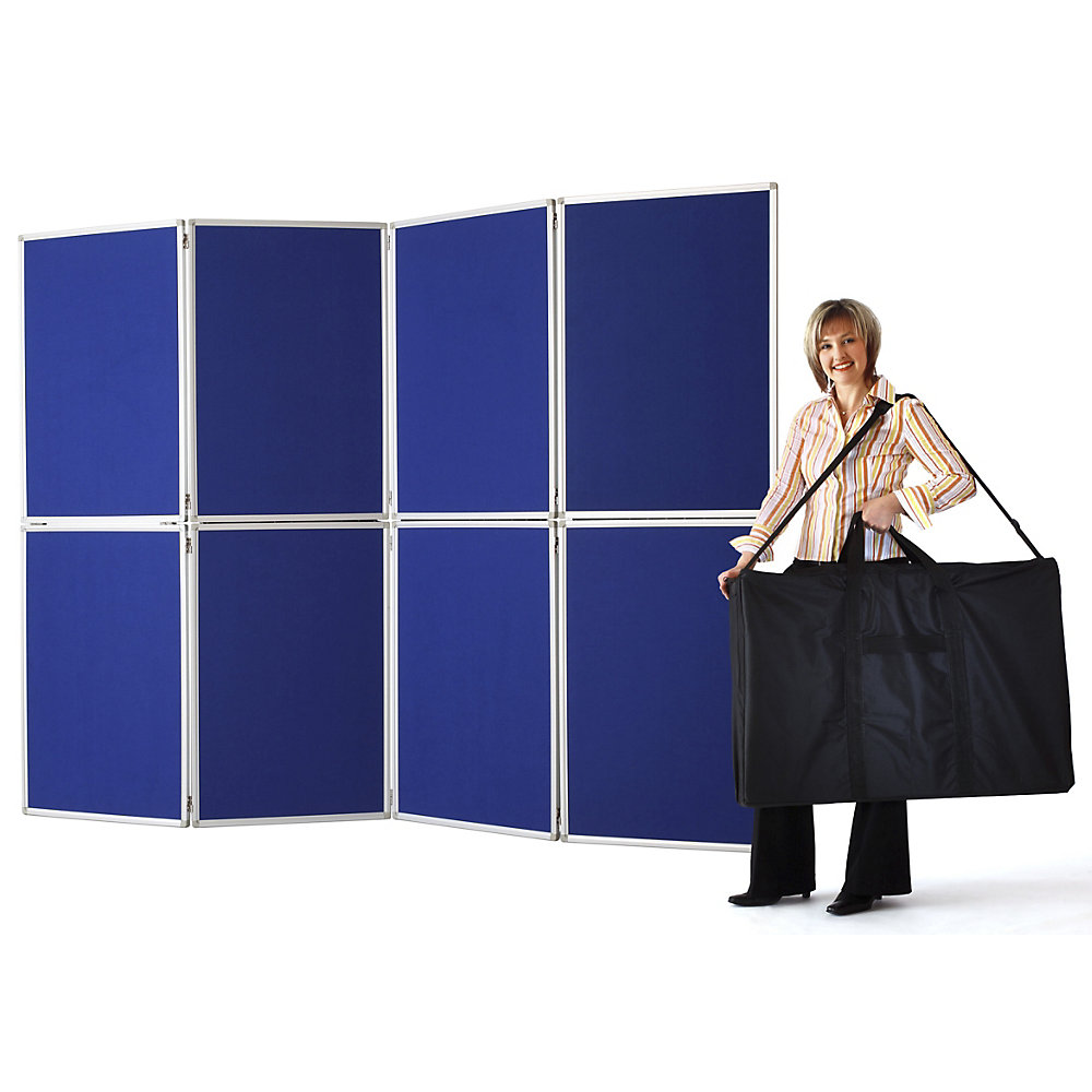 magnetoplan Folding Presentation Board Royal Blue 2