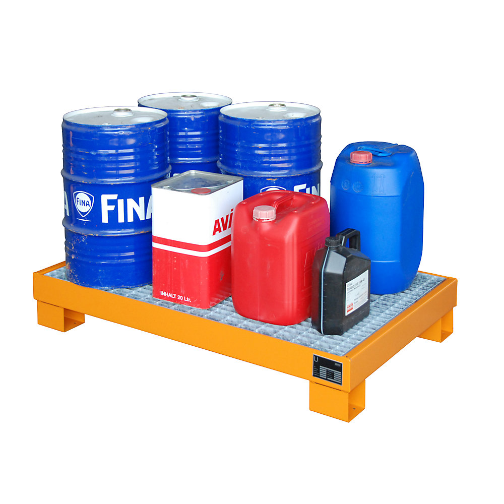 Cuve de rétention en acier pour fût de 60 l