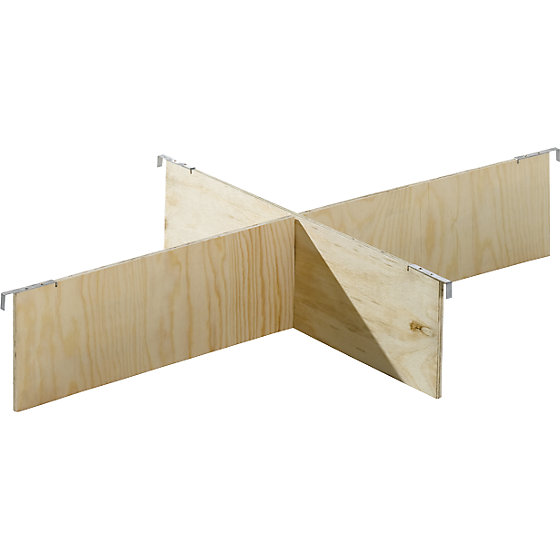 Aufsatzrahmen-Teiler, Satz, für Palette 1200x800mm, Fächer, Rahmen-H 200mm - 1