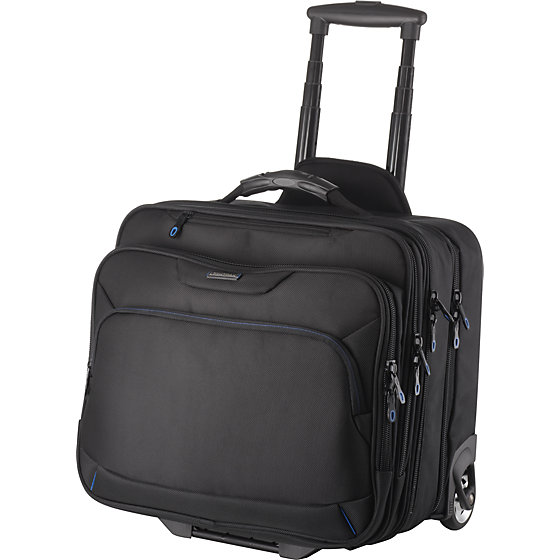 Business-Trolley, Overnightfach, 2 Packgurte, schwarz - 1