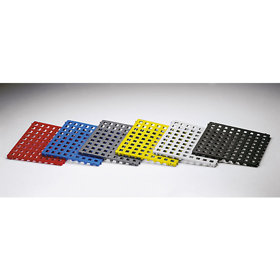 Kunststoff-Bodenrost, Polyethylen, 500x500 mm, Standard, VE 20 Stk, - 2