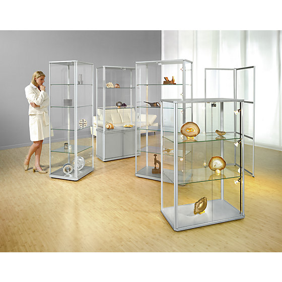 Design-Vitrine, halbhoch, HxBxT 1280x520x520 mm,