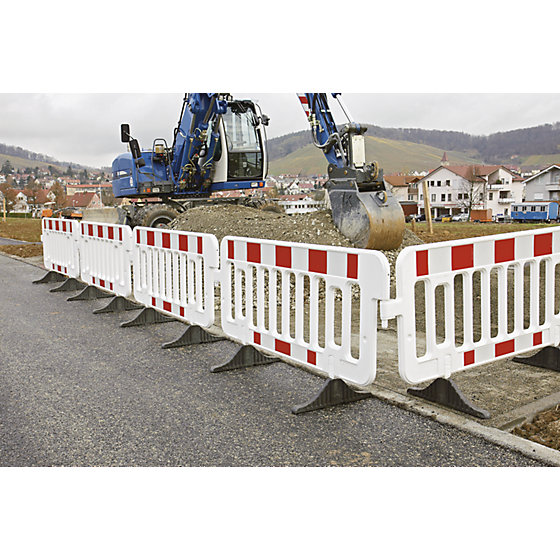 Absperrgitter, HDPE, Folie retroreflektierend, - 3