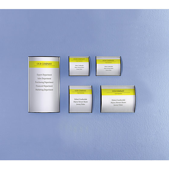 Aluminium-Türschild, im Hoch- oder Querformat, VE 5 Stk, BxH 297x210 - 2