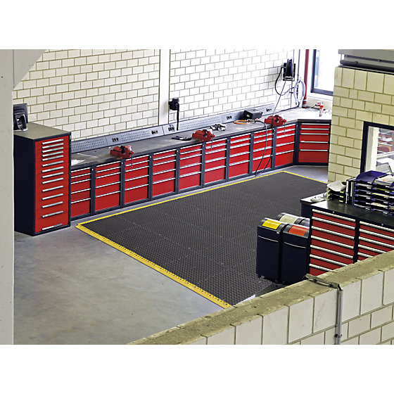 Stecksystem YOGA GRIP ULTRA, LxB 500x500 mm, VE 4 Stk, schwarz - 2