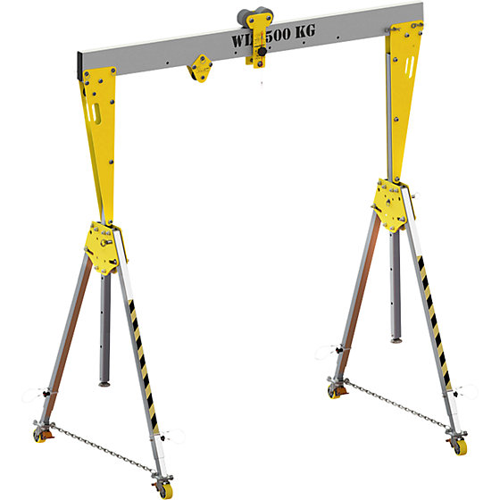 Aluminium-Portalkran RKPK, Bauhöhe 2099 - 3050 mm, Breite - 2