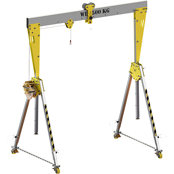 Aluminium-Portalkran RKPK, Bauhöhe 2099 - 3050 mm, Breite - 1