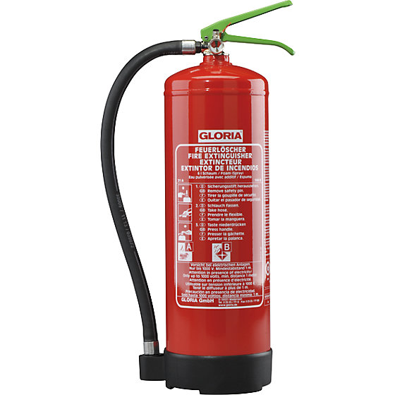 Bio-Schaum-Dauerdruck-Feuerlöscher, Inhalt 6 l, Brandklasse A+B