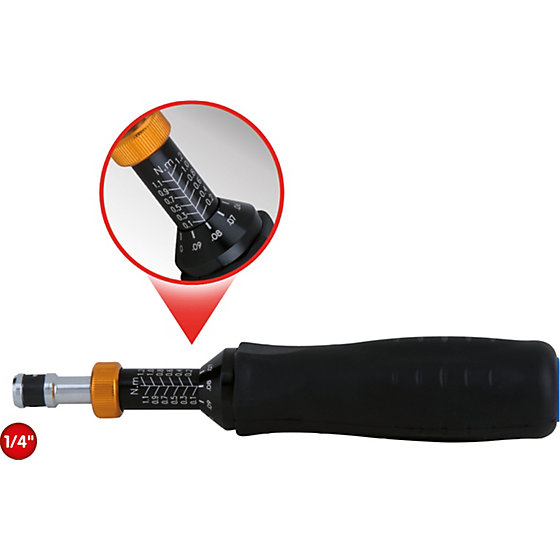 1/4'' Drehmomentschraubendreher, Skale (mechanisch), 10 - 120 cNm - 2