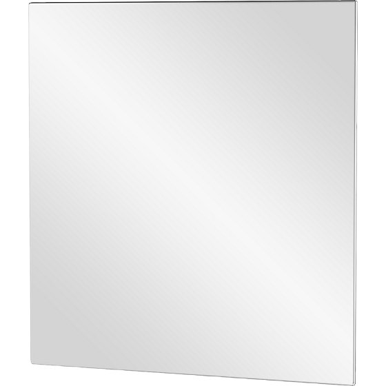 Wandspiegel, HxBxT 389x389x9 mm, Edelstahl, poliert