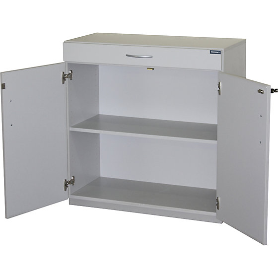 Geräteschrank mit Sortiertisch, HxBxT abschließbar, - 2