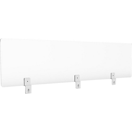 Hygieneschutzwand für Schreibtisch-Trennwände, HxBxT 300x1600x5 mm, transparent - 1
