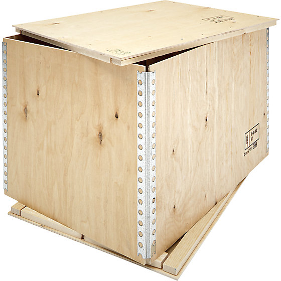 Faltkiste aus Sperrholz, Außen-LxBxH 1195 x 755 515 mm,