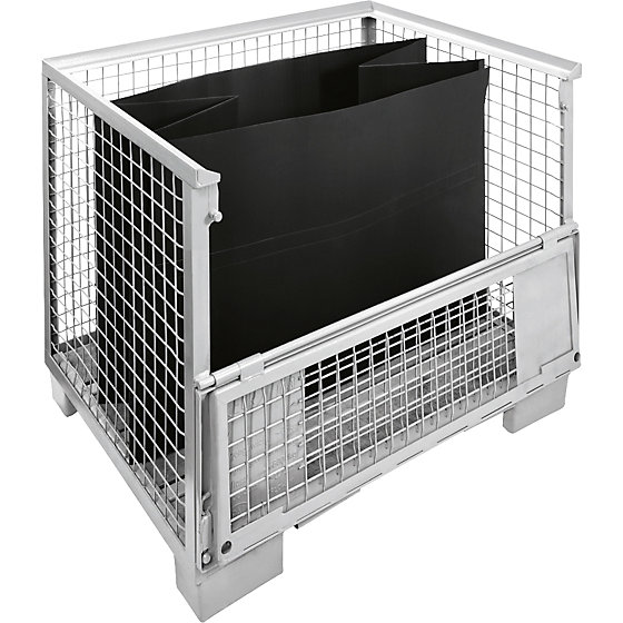 Gitterboxauskleidung, wetterfest, 330 g/m², LxBxH 1180x780x780 mm, ab Stk - 2